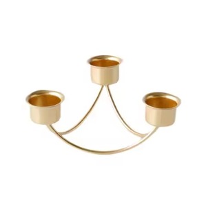 Support de bougie chauffe-plat unique en métal, élégant porte-bougie votif pour salle à manger, table de mariage, fête, célébration, hôtel, restaurant, maison - Product Image 3