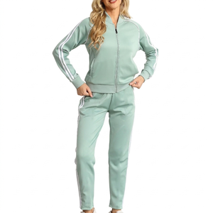 High Quality Solid Pattern Women's <b>Sets</b> Training Tracksuits Two Piece Regular Fit Jogging Easy To Wear Outdoor Use Jogging <b>Set</b> - Product Image 3