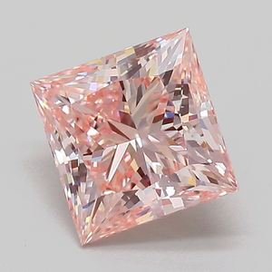 Majestueuse pierre précieuse rose de 5 carats, taille princesse, offrant un éclat symétrique d'exception et une clarté de couleur intense. - Product Image 2