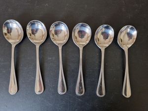 Elegant Silver Mirror Finished Spoon Set Stylish Flatware Ideal For Dining <b>Table</b> Home <b>Kitchen</b> Restaurant Wedding Catering Use - Product Image 4