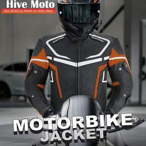Chaqueta de Motociclismo para Hombre, Talla Grande, Impermeable, con Protección CE, Textil, para Todo el Invierno, Cortavientos, Transpirable, Protectora, para Turismo - Product Image 3