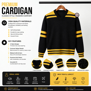 Wholesale Alpha | Phi Embroidery Fraternity Men's Acrylic Breathable Winter <b>Cardigan</b> | Custom Style <b>Cardigan</b> Sweater - Product Image 5