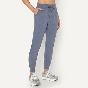 Pantalones Deportivos de Felpa para Mujer, Cintura Alta, Cordón Ajustable, Puños Elásticos, Gruesos, Cómodos, Transpirables, de Algodón y Felpa, para Invierno - Product Image 2