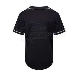 Maillot de baseball premium respirant à boutons sur le devant, matière douce anti-humidité, vêtement d'entraînement pour équipe adulte - Product Image 2