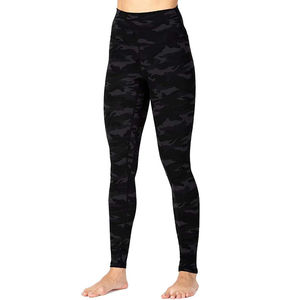 Leggings de yoga taille haute longueur intégrale imprimé camouflage en Spandex et Polyester, sans couture, avec taille élastique - Product Image 2