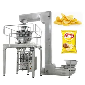 Automatic Snacks Food High Precision Electronic Scale candy banana potato chips food multihead packing machine