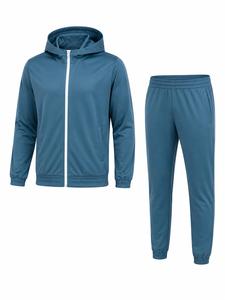 Polyester Hot Selling Fashionable Slim Fit Men Tracksuit Sportswear Comfortable <b>Zipper</b> Men Tracksuit With Low MOQ - Product Image 4