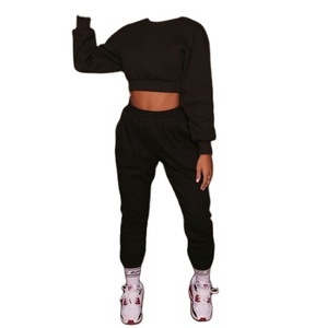 Traje de chándal bordado de dos piezas para mujer con bolsillo al por mayor para el invierno 2025 - Product Image 6