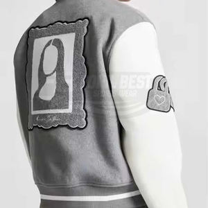 Chaquetas Bomber de Béisbol Personalizadas de la Mejor Calidad al por Mayor, Chaqueta Cortavientos Estilo Letterman, Servicio OEM, para Invierno - Product Image 4