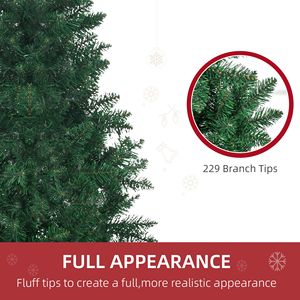 "7ft Luxury Artificial Half Christmas <b>Tree</b> Pre-Lit Pe PVC Steel for Indoor Decor" New Title "180cm Pre-Lit Pe PVC <b>Tabletop</b> - Product Image 5