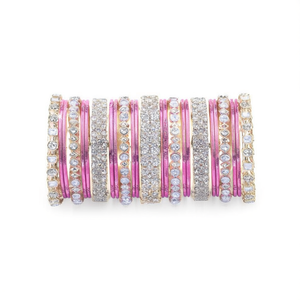 Sparkling Austrian Stone Fashion Jewelry <b>Set</b> for Wedding & Festive Wear 10575606PU_2.8 Fancy <b>Bangles</b> - Product Image 2