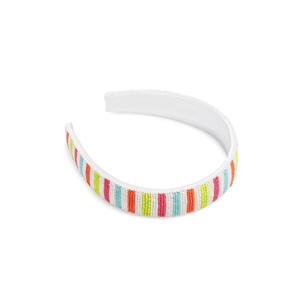 Diadema de Cuentas de Vidrio Bordadas, Accesorio de Moda Personalizado, Diadema Bordada a Mano con Cuentas de Semillas, Estilo Colorido para Mujer - Product Image 3