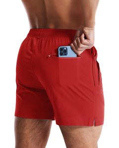 Shorts de sport personnalisés pour hommes, en toile, pour la course et la plage, doux, respirants, tendance, décontractés, avec cordon de serrage, mi-longs - Product Image 2