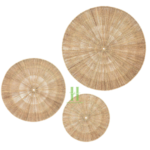 Handmade Rattan <b>Wall</b> Basket Set Natural Woven Bohemian Hanging <b>Wall</b> <b>Decor</b> Washable Living Room Home Decoration OEM/ODM Available - Product Image 3