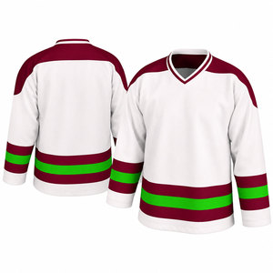 Jersey de Hockey sobre Hielo Personalizado con Cuello en V, Unisex, Transpirable, con Rayas, Uniforme Deportivo para Equipo - Product Image 6
