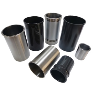 ปลอกสูบ TEHA แบบเรียบพร้อมแหวนยาง สำหรับ CUMMINS 855 N14 NH250 NT270 ขนาด 139.70 มม. สีดำ STD OEM 3801826 - Product Image 1