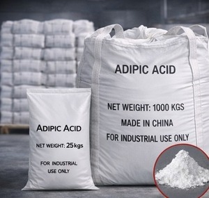 Ácido Adípico (Huali) Grado Industrial 99.8% de Pureza Polvo Cristalino Blanco AA-01 CAS No. 124-04-9 Número EINECS 204-673-3 para Nylon - Product Image 1