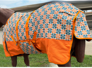 Mantas para Caballos con Diseño Impreso Completo, Transpirables, Cálidas para Invierno, para Doma Clásica, con Correas Individuales y Cola Grande, en Oferta - Product Image 5