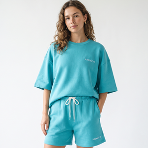 Tenues d'été pour femmes, ensembles t-shirt et short, ensemble court deux pièces pour l'été, ensembles de shorts unis pour femmes, shorts personnalisés pour femmes - Product Image 1