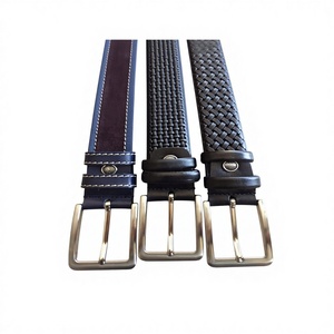 OEM ODM Customized Vintage Steel Cow Hide Leather Belt Best Quality Men's Eco-Friendly Solid Square Pin Buckle Latest Design - Product Image 3