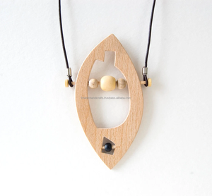 Nuevo collar de joyería India Vintage, Gargantilla de resina de madera gruesa hecha a mano con diseño Artificial largo inspirado en hadas bohemias - Product Image 2