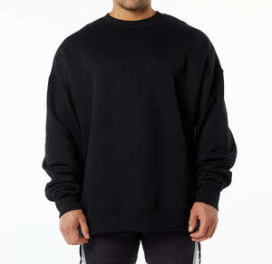 Sudadera de Invierno para Hombre, Cuello Redondo, Bordada, Blanca, Casual, Manga Larga, 100% Algodón, Cómoda, Estilo Urbano - Product Image 4