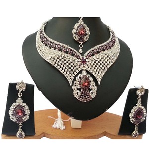 Vintage Silver Plated Crystal Rhinestone Necklace <b>Earrings</b> Set Women Wedding Jewelry Alloy Fashion Jewelry Sets <b>Wings</b> Shape - Product Image 3