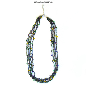 Collar de Cuentas Multicapa para Mujer con Cristales de Imitación de Perlas y Diamantes de Imitación, Joyería de Moda para Ocasiones Especiales, Accesorio de Fiesta al por Mayor - Product Image 3