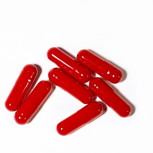 Capsules végétales HPMC vides, capsules de gélatine dure vides rouges, séparées, en petits sachets, personnalisables en couleur et taille (00, 0, 1, 2, 3, 4, 5), certifiées Halal - Product Image 2