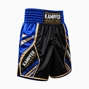 Shorts de boxe pour hommes, vêtements de combat professionnels avec tissu lisse, ceinture large et ajustement flexible pour l'entraînement au ring et en salle de sport - Product Image 3