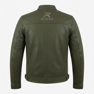 Men Genuine Leather Jacket Premium Real Leather Biker Motorcycle Jacket Classic Black <b>Slim</b> Fit Leather <b>Coat</b> Stylish Vintage - Product Image 6