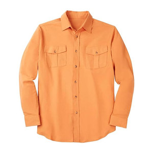 T-shirts en flanelle décontractés, tissu léger et chaud, coupe décontractée, adaptés aux tenues de tous les jours - Product Image 1