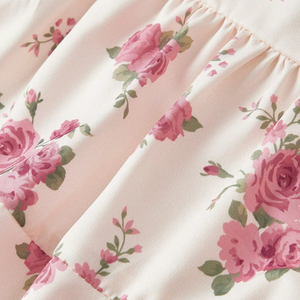 Débardeur sans bretelles à volants floraux pour femme, à nouer devant, décontracté, été, séchage rapide, 100 % polyester, ajusté - Product Image 5