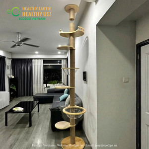 Árbol de Escalada para Gatos con Cuerda Natural, Plataformas y Postes para Rascar, Área de Juegos Interior para Gatos - Eco2go Vietnam - Product Image 5