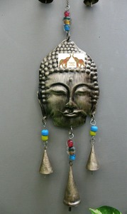 Campanas de Viento de Buda de Hierro de la Mejor Calidad, Adorno de Pared con Acabado Antiguo, Artesanía Metálica India, Disponible a Precio de Fábrica - Product Image 4