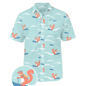 Camisa de Manga Corta Estampada para Hombre, Nueva Colección 2026, Ropa Casual Tropical, Venta al Por Mayor, Camisa Personalizada con Estampado Completo para Hombre, Verano, Playa - Product Image 4