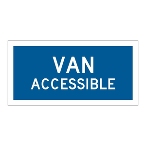 Panneau de signalisation Brady Van Accessible conforme ADA, résistant aux intempéries, en polycarbonate - Product Image 1