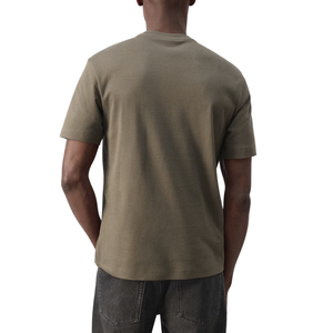 <b>Mens</b> Solid Color Crew Neck Short Sleeve <b>T</b>-<b>Shirt</b> Regular Fit Casual Front 100% Cotton Quick Dry Eco-Friendly Breathable Wholesale - Product Image 2
