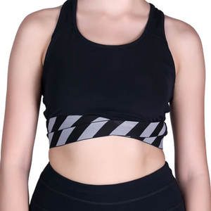 Trendy Design Women's Seamless Breathable <b>Padded</b> Sports Bra Front Logo for Fitness Yoga <b>Running</b> Gym Workout Active Sportswear - Product Image 3