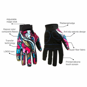Custom Logo Cycling Gloves Premium Gel <b>Cushion</b> Palm Bicycle Riding Sports Gloves OEM ODM Private Label Manufacturer Factory - Product Image 2