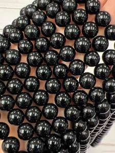 High Quality Natural Black Onyx Agate Gemstone Loose Beads 8mm Jewelry Making Pendant <b>Necklace</b> - Product Image 4