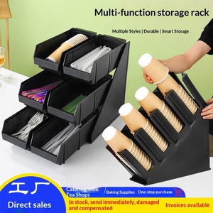 Tempat Penyimpanan Sedotan Serbaguna, Wadah Gelas Sekali Pakai Restoran, Rak Organizer Peralatan Makan, Tempat Penyimpanan Bar Restoran - Product Image 2