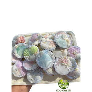 Handmade Shell <b>Compact</b> <b>Mirror</b> Portable Cosmetic <b>Mirror</b> Heart Shape Travel Beauty Gift for Girls and Ladies - Product Image 2