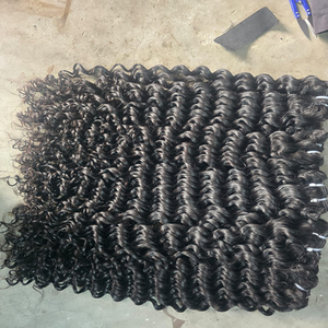 Extensions de cheveux vierges à double trame Remy indiennes Deep Wave, collection de cheveux bruts de temple, donneur unique, toutes les couleurs - Product Image 3