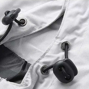 Chaqueta Cortavientos Ligera Personalizada para Hombre, Impermeable, Deportiva, con Capucha, Cierre de Cremallera, Corte Ajustado, Ropa Deportiva Informal - Product Image 5