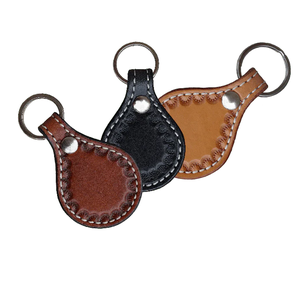 Porte-clés en cuir de qualité supérieure, cadeau personnalisé avec logo gravé au laser, bleu ciel, vente chaude, porte-clés en cuir véritable personnalisé - Product Image 6