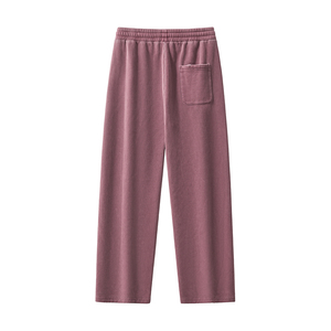 Men's Gray Cotton Sweatpants <b>Elastic</b> <b>Waist</b> Drawstring Side Pockets Midweight Breathable Casual Autumn Wear - Product Image 3