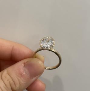 Anillo de Diamante Moissanite de 3.0ct, Ovalado, DEF VVS, Oro de 18k, Anillo Fino para Compromiso, Boda, Regalo Clásico, Anillo de Propuesta - Product Image 4