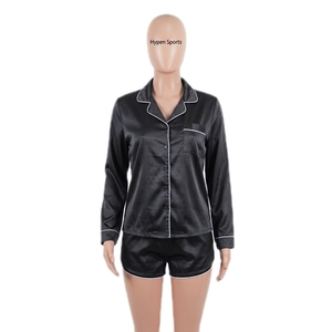 Conjuntos de Pijamas para Mujer al por Mayor, Ropa de Dormir Modal, Ropa de Dormir y para Estar en Casa, Pijamas de Algodón Personalizadas para Mujer, Manga Larga, Suaves - Product Image 1