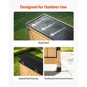 Caseta de Almacenamiento Metálica para Jardín de 49.41" X 63.98" con Puertas con Cerradura y Techo Inclinado - Product Image 3